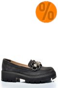 MOCASINI GRI INCHIS PIELE NATURALA INTOARSA 2S7723
