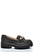 MOCASINI GRI INCHIS PIELE NATURALA INTOARSA 2S7723