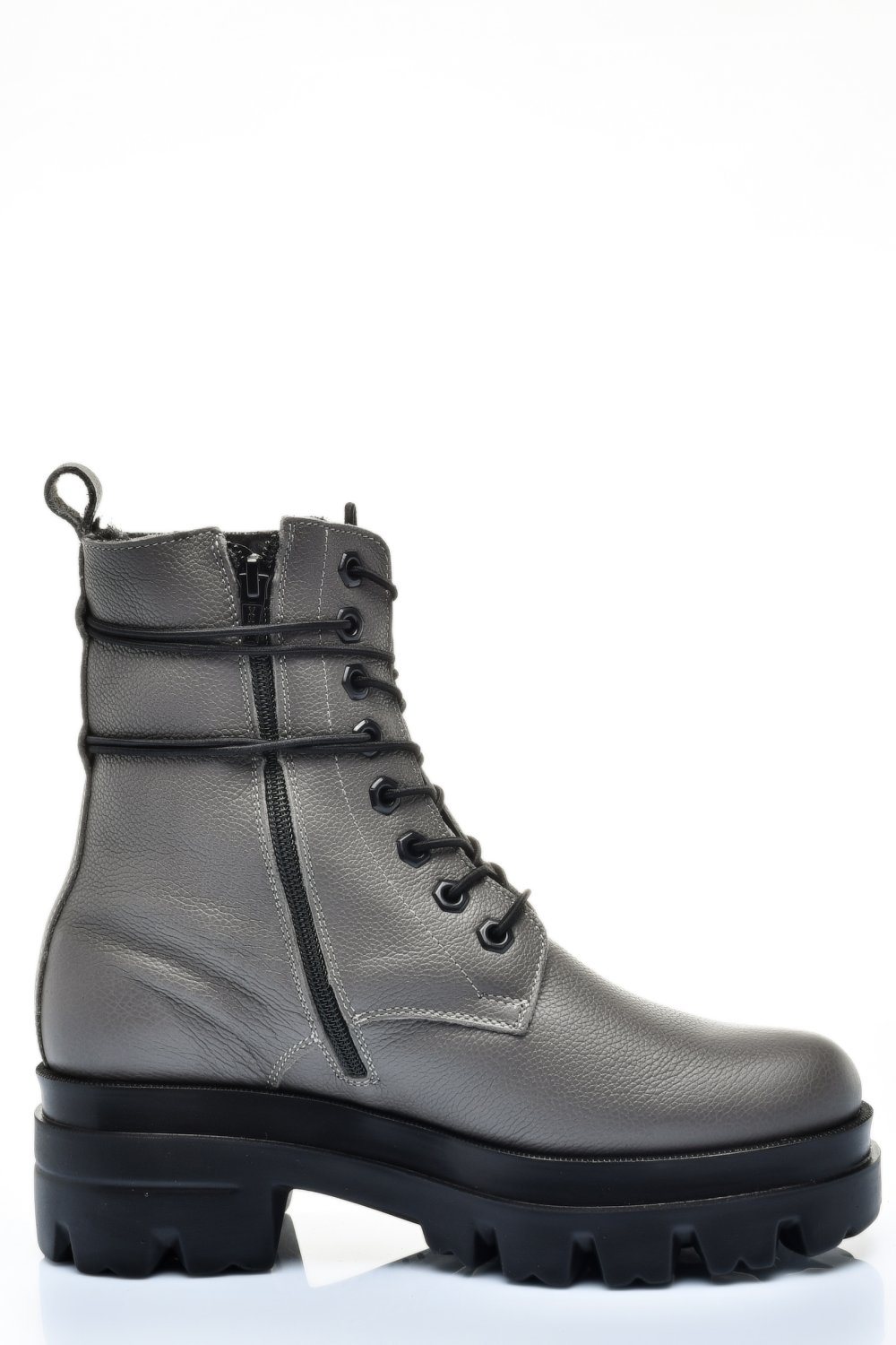 GHETE DAMA IMBLANITE PIELE NATURALA GRI 1S7780