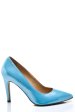Pantofi dama guban piele naturala bleu sidef 1s77200