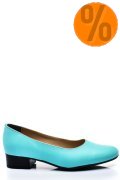 PANTOFI DAMA PIELE NATURALA TURQOISE TOC MIC 2S77040