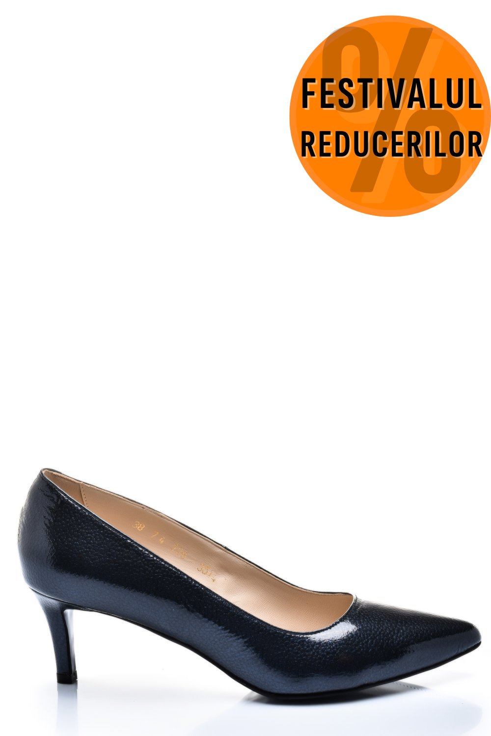 PANTOFI DAMA GUBAN PIELE NATURALA LACUITA BLEUMARIN 3S77514