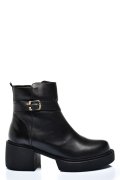 GHETE DAMA PIELE NATURALA NEGRE CU TOC MIC 3S7794