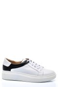 PANTOFI SPORT FEMEI PIELE NATURALA ALB NEGRU 3S77000