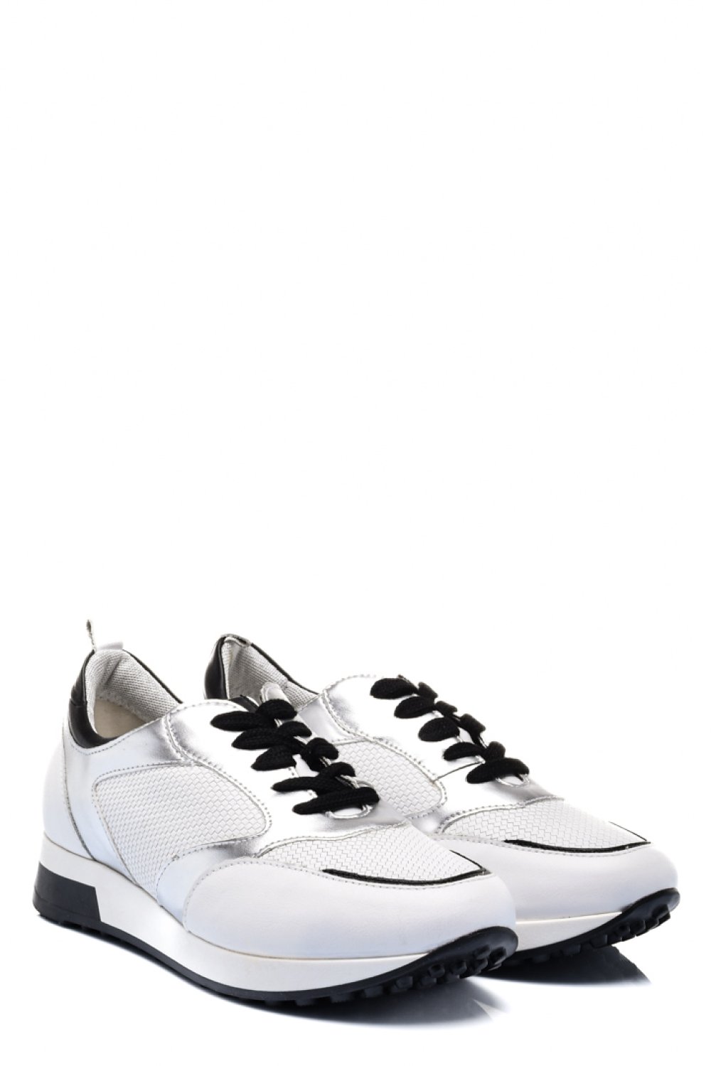 PANTOFI SPORT DAMA PIELE NATURALA ALBI 8S77384