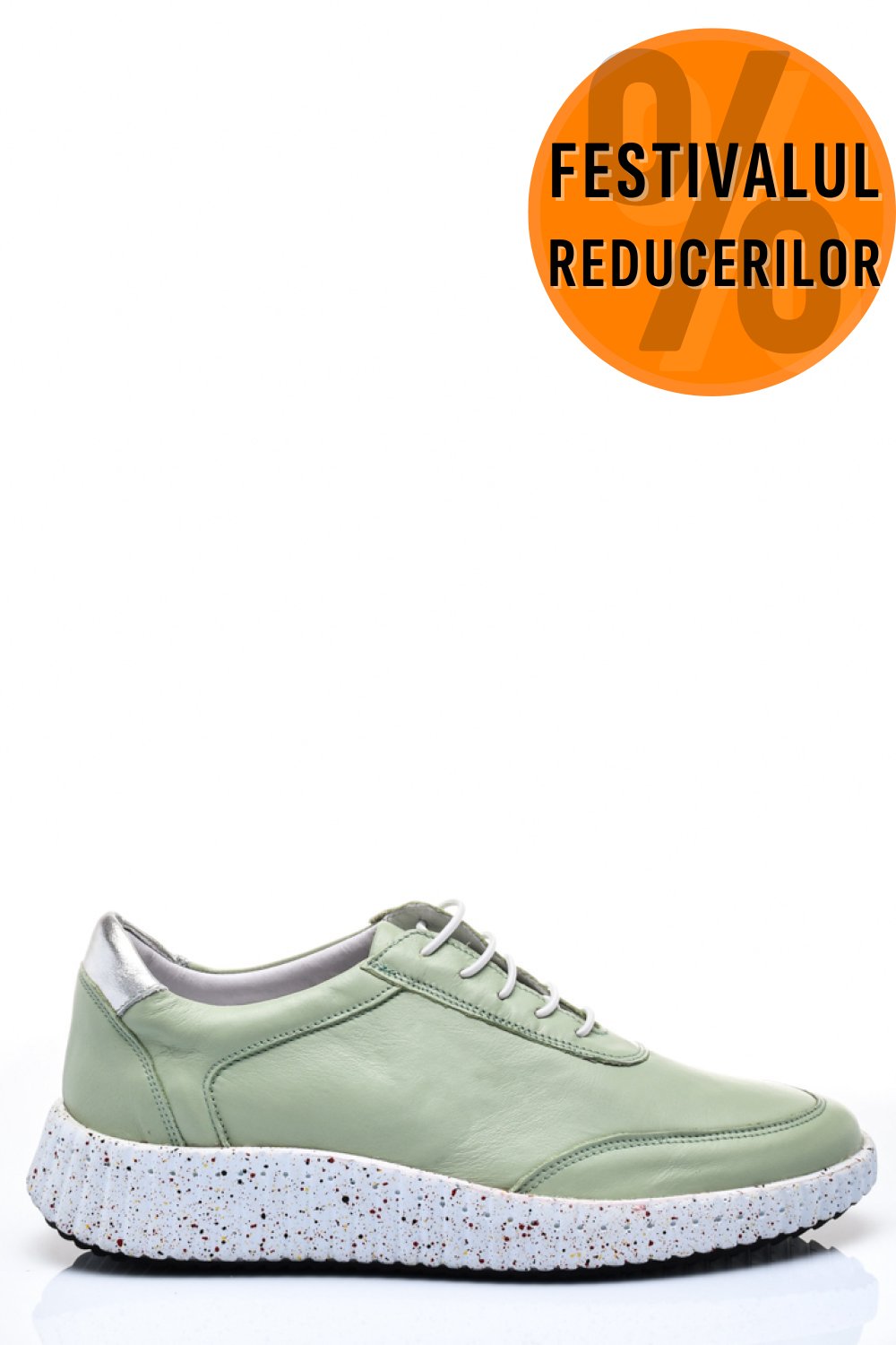 PANTOFI SPORT VERZI PIELE NATURALA 231688NP