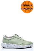 PANTOFI SPORT VERZI PIELE NATURALA 231688NP