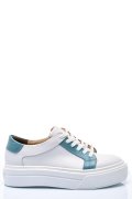 PANTOFI SPORT ALB BLEU PIELE NATURALA 3S77005