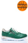 PANTOFI SPORT VERZI PIELE NATURALA 231687NP
