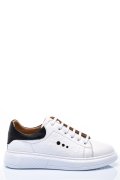 PANTOFI SPORT FEMEI PIELE NATURALA ALB NEGRU BS77GO109