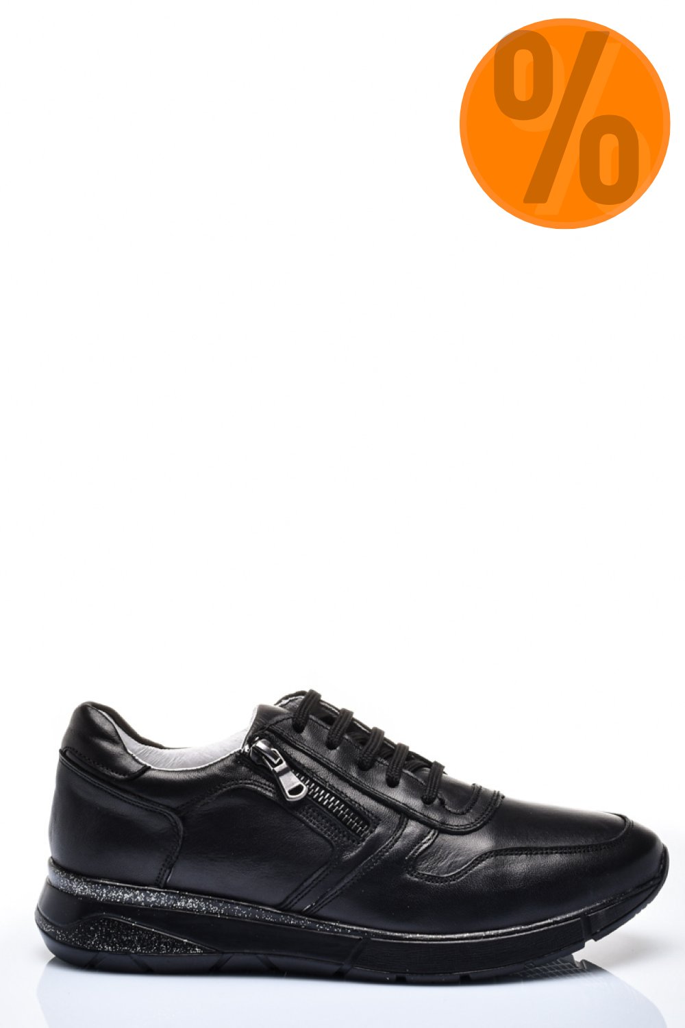 PANTOFI SPORT NEGRI PIELE NATURALA 231687NP