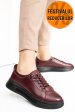 Pantofi sport bordo piele naturala 7s77202
