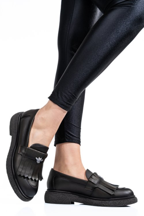 Pantofi maro piele naturala 4s7736