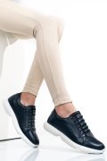 PANTOFI SPORT ALBASTRI PIELE NATURALA 1S7768