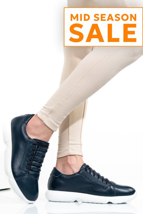 Pantofi sport albastri piele naturala 1s7768