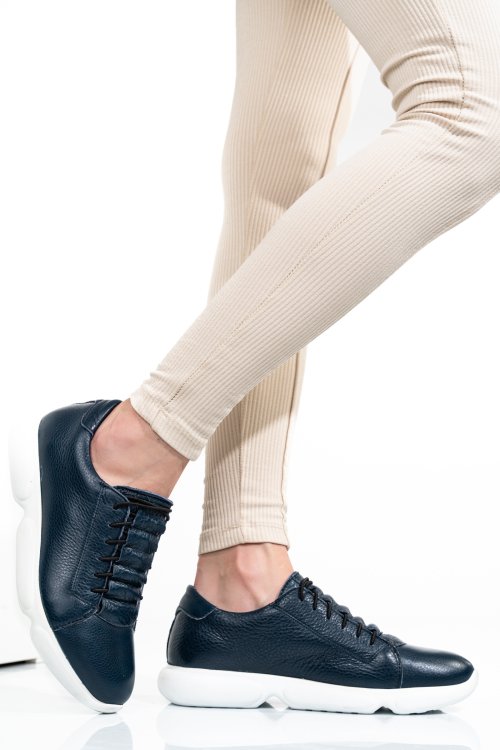 Pantofi sport albastri piele naturala 1s7768