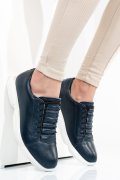 PANTOFI SPORT ALBASTRI PIELE NATURALA 1S7768