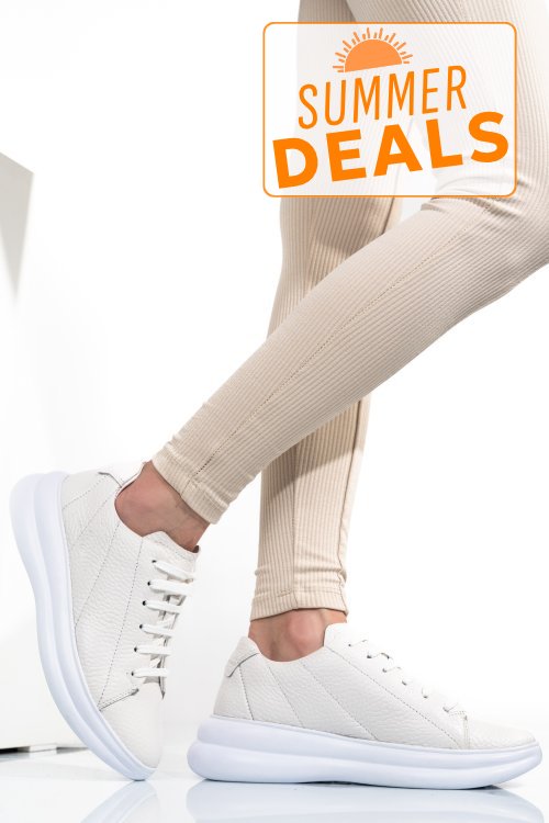 Pantofi sport albi piele naturala 4s7737