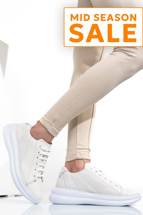 Pantofi sport albi piele naturala 4s7737