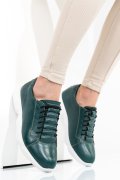 PANTOFI SPORT VERZI PIELE NATURALA 1S7768