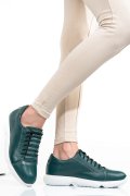 PANTOFI SPORT VERZI PIELE NATURALA 1S7768