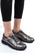 PANTOFI SPORT ARGINTII PIELE NATURALA 1S7768