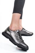 PANTOFI SPORT ARGINTII PIELE NATURALA 1S7768