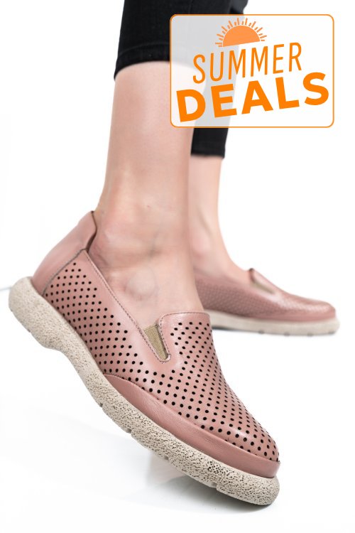Espadrile roz piele naturala 4s7715