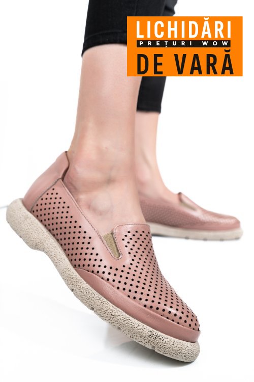 Espadrile roz piele naturala 4s7715