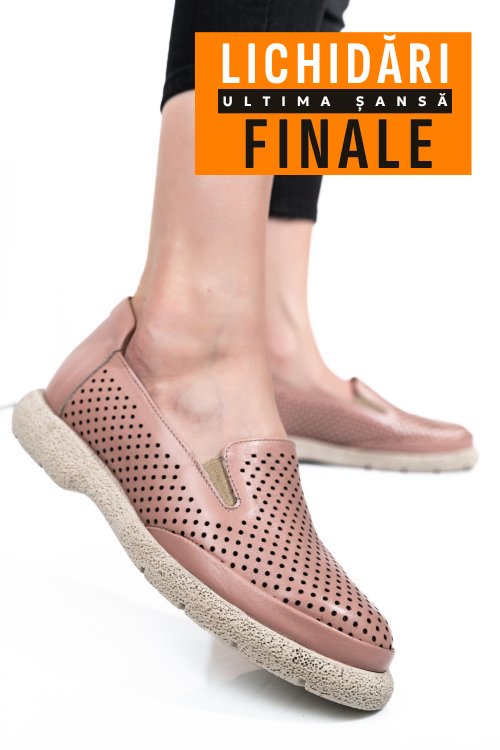 Espadrile roz piele naturala 4s7715