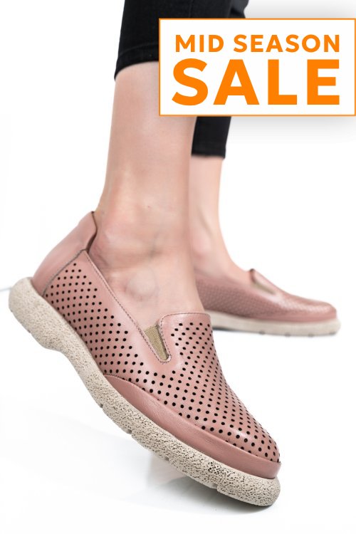 Espadrile roz piele naturala 4s7715
