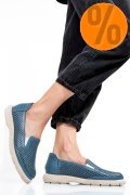ESPADRILE ALBASTRE PIELE NATURALA 4S7715