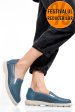 Espadrile albastre piele naturala 4s7715