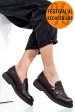 Mocasini dama piele naturala maro inchis 4s7710