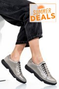 PANTOFI SPORT GRI PIELE NATURALA 1S7768