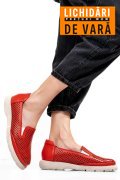ESPADRILE ROSII PIELE NATURALA 4S7715