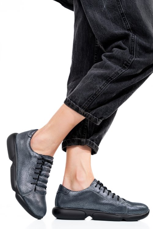 Pantofi sport gri sidef piele naturala 1s7768