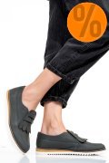 MOCASINI GRI PIELE NATURALA 2S7737