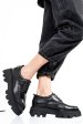 Pantofi negri piele naturala as7750098