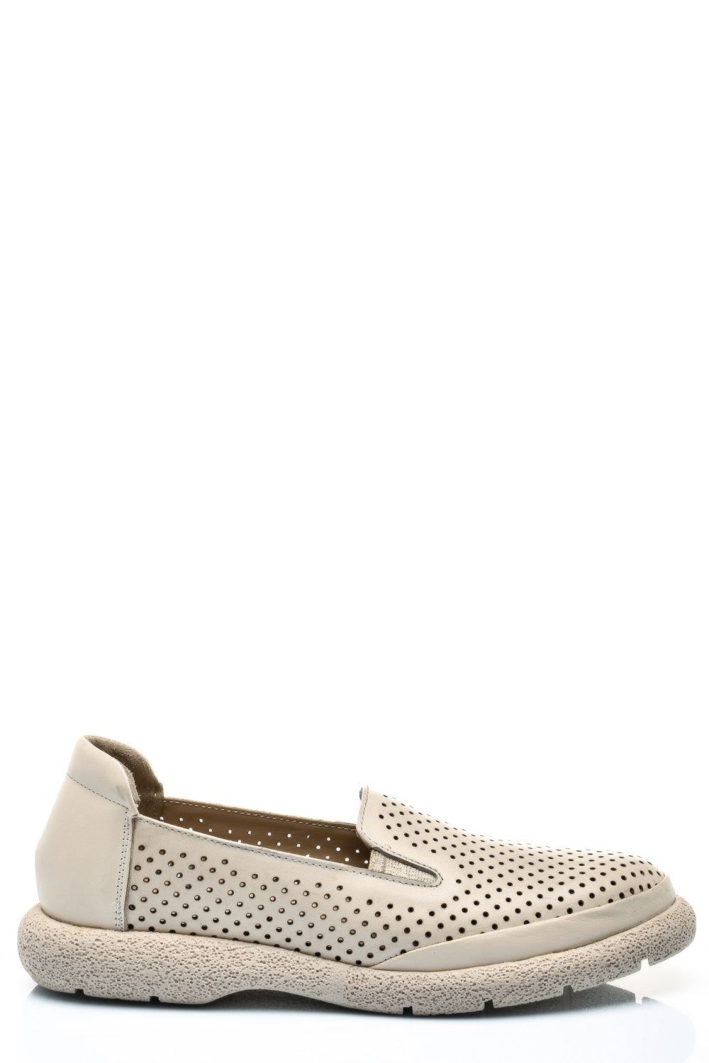 ESPADRILE CREM PIELE NATURALA 4S7715