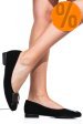Balerini negri piele naturala intoarsa 3s7705