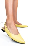 BALERINI GALBENI PIELE NATURALA 3S7711