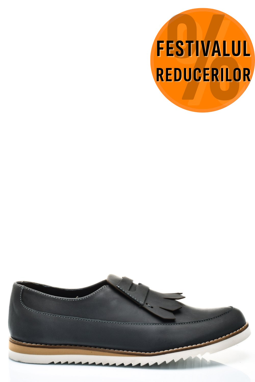 MOCASINI GRI PIELE NATURALA 2S7737