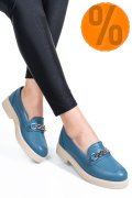 PANTOFI ALBASTRI PIELE NATURALA 2S7741604ANP