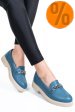 Pantofi albastri piele naturala 2s7741604anp