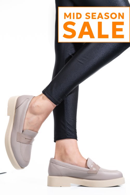 Pantofi bej piele naturala 2s7741604np
