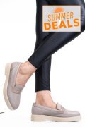 PANTOFI BEJ PIELE NATURALA 2S7741604NP