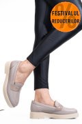 PANTOFI BEJ PIELE NATURALA 2S7741604NP