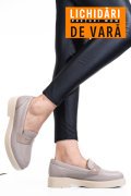 PANTOFI BEJ PIELE NATURALA 2S7741604NP
