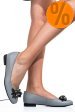 Balerini gri piele naturala 3s7713